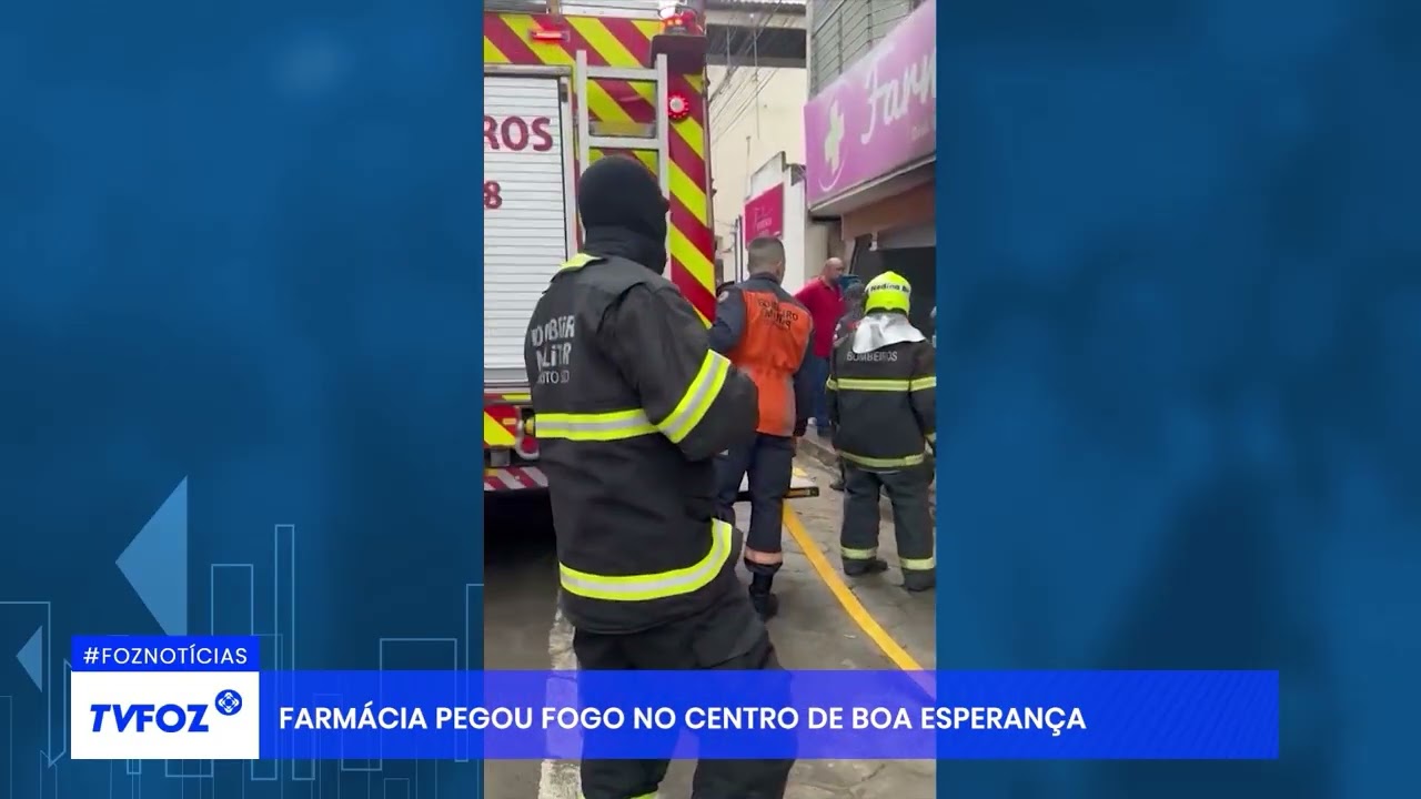 Farm&aacute;cia pegou fogo no Centro de Boa Esperan&ccedil;a