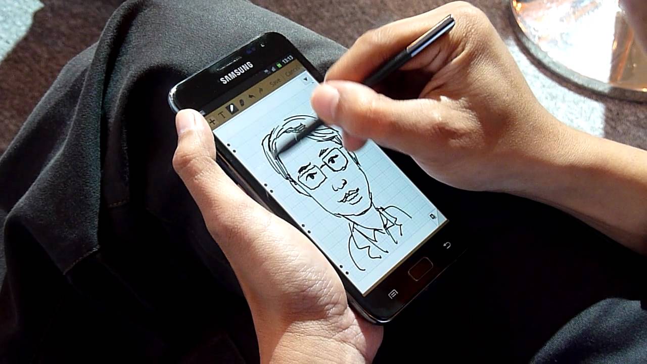 Sketching on the Samsung Galaxy Note