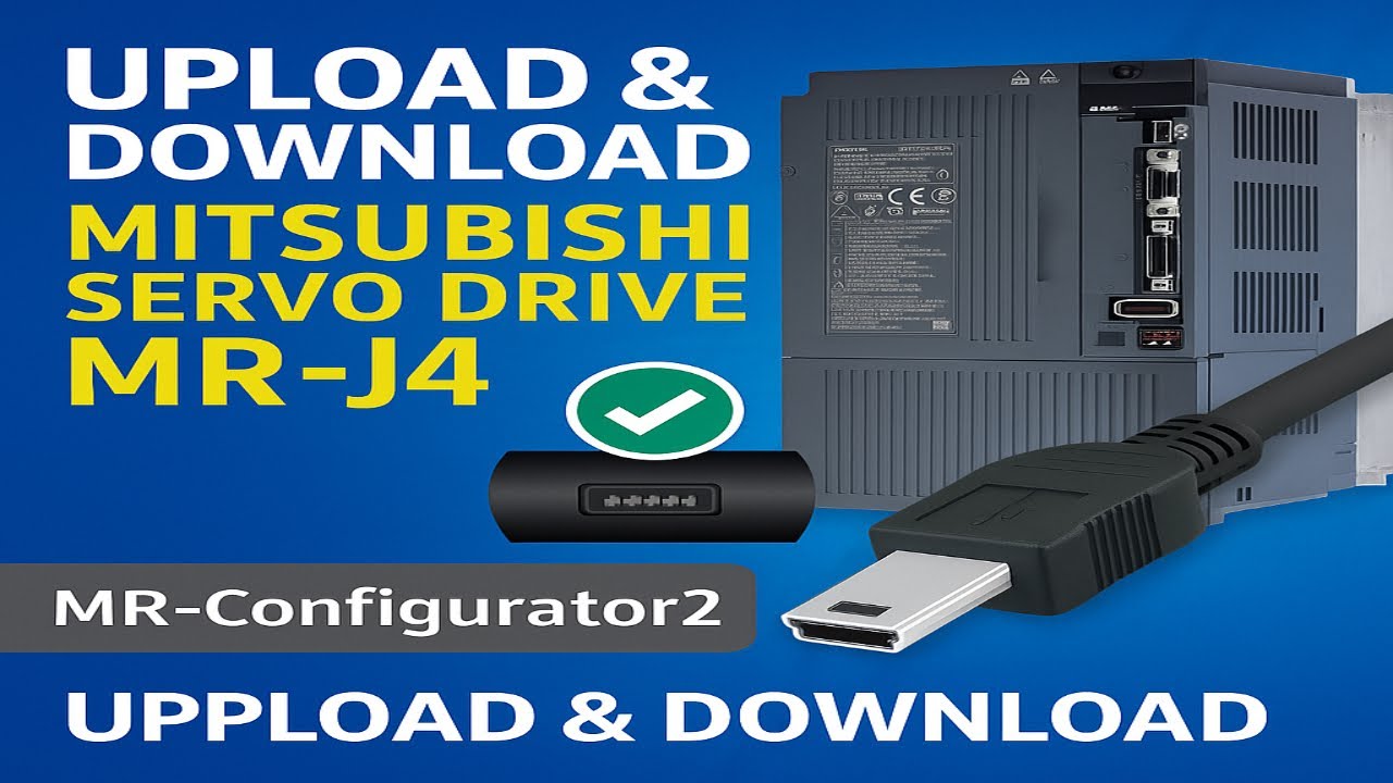 Mitsubishi Servo Drive MR-J4 series upload and download procedure