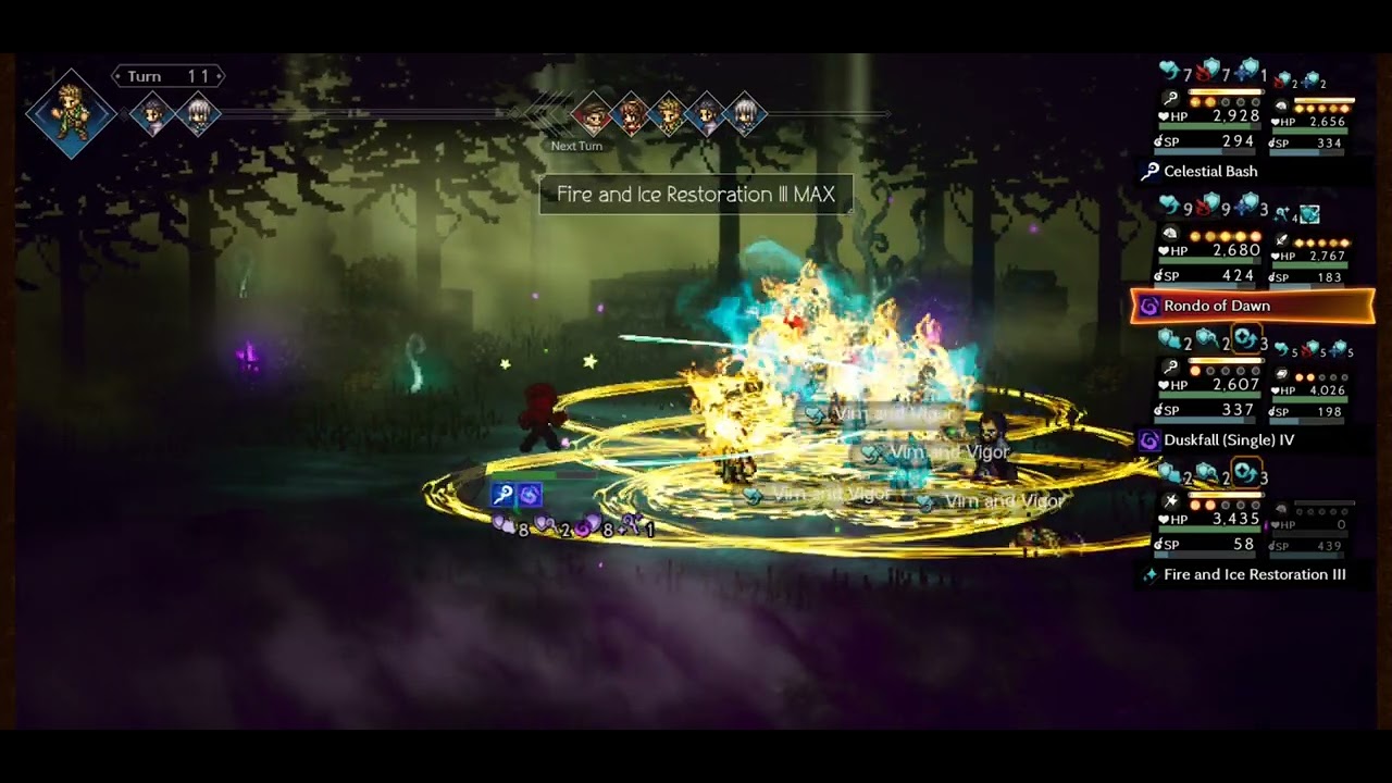 Octopath COTC F2P Defeating Hell Valore Duo (no Odette, no Fiore EX, only arena A4s)