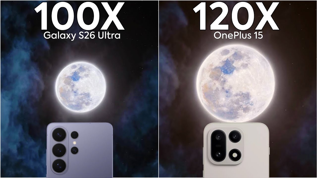 Сравнение производительности функции Live Zoom на Samsung Galaxy S26 Ultra и OnePlus 15.