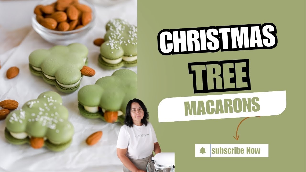 Easy Holiday Macarons: Decorating Christmas Trees
