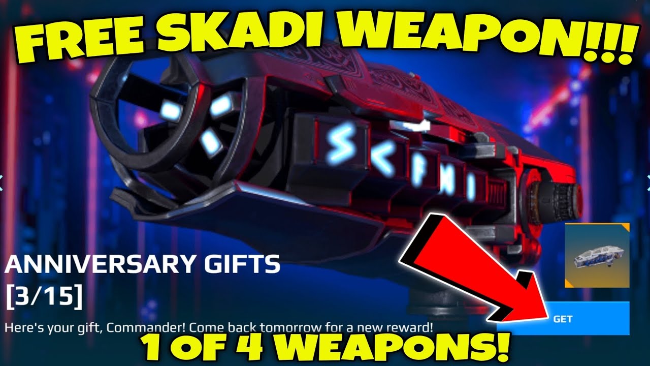 FREE SKADI WEAPON!!! WAR ROBOTS ANNIVERSARY GIFTS EVENT DAY (3/15)
