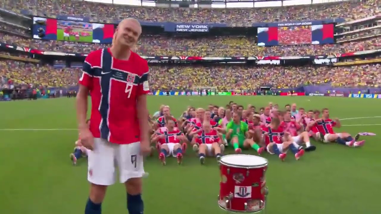 NORWAY VS BRASİL HAALAND VİKİNG ROW