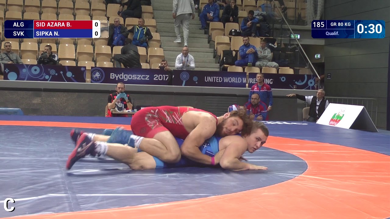 Qual. GR - 80 kg: B. SID AZARA (ALG) df. N. SIPKA (SVK) by VSU, 8-0