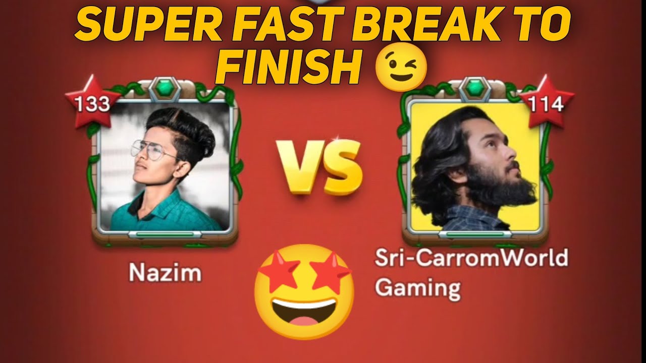 Sri vS Nazim 🔥 Carrom pool | Carrom pool | Super Fast Break To Finish 🔥 | Gaming Nazim 🔥