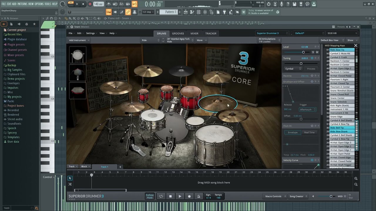Superior Drummer 3 CUSTOM Kit Build 4: CYMBALS