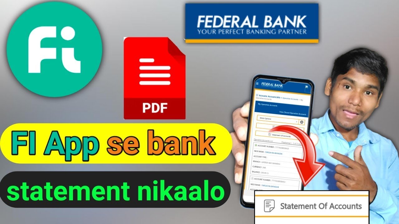 Fi App Bank Statement PDF  Fi Money App Se Bank Statement Kaise Nikale
