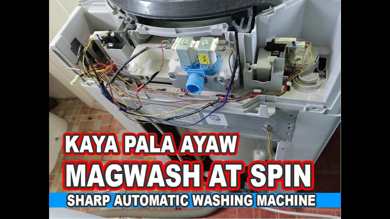 SHARP Auto Washing Machine Ayaw mag WASH at SPIN!// Quick fix home service