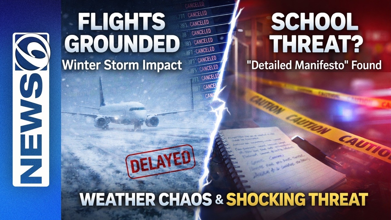 Winter Weather Chaos Across The Country & A 'Detailed Manifesto' To Carry Out A School Shooting?