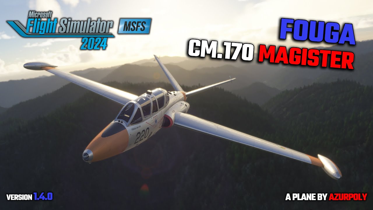 MSFS 2024 - Fouga CM.170 Magister - As featured in the 'Six-Day' war.