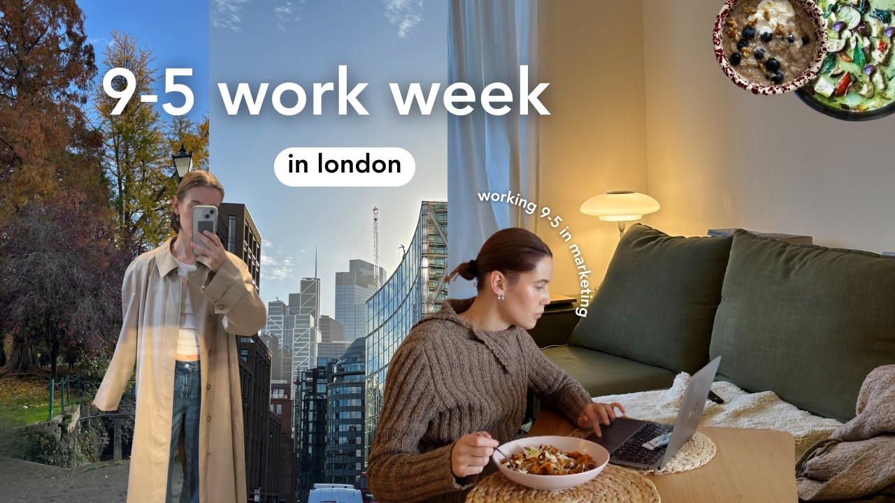 a very ordinary week living and working 9-5 in london | slowing down & embracing cosy season