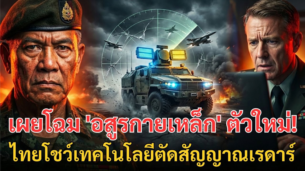 เผยโฉม 'อสูรกายเหล็ก' ตัวใหม่! ไทยโชว์เทคโนโลยีตัดสัญญาณเรดาร์ให้มืดบอด