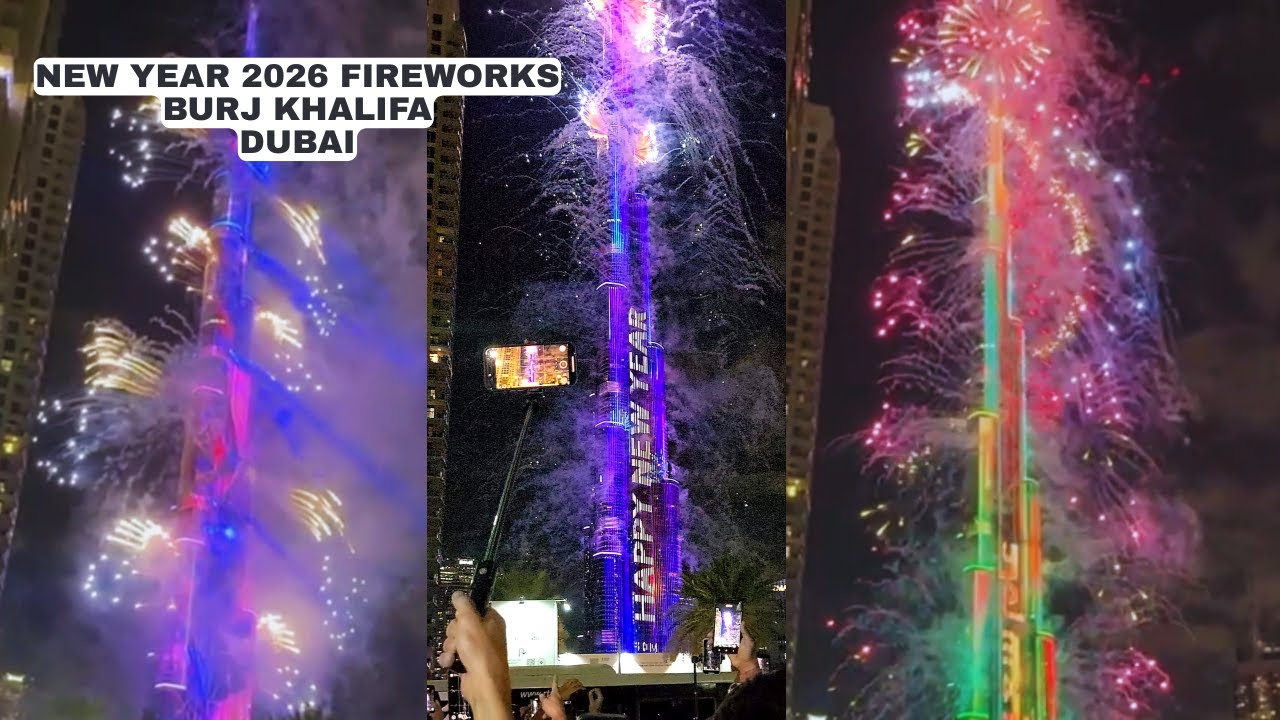 NEW YEAR FIREWORKS - BURJ KHALIFA