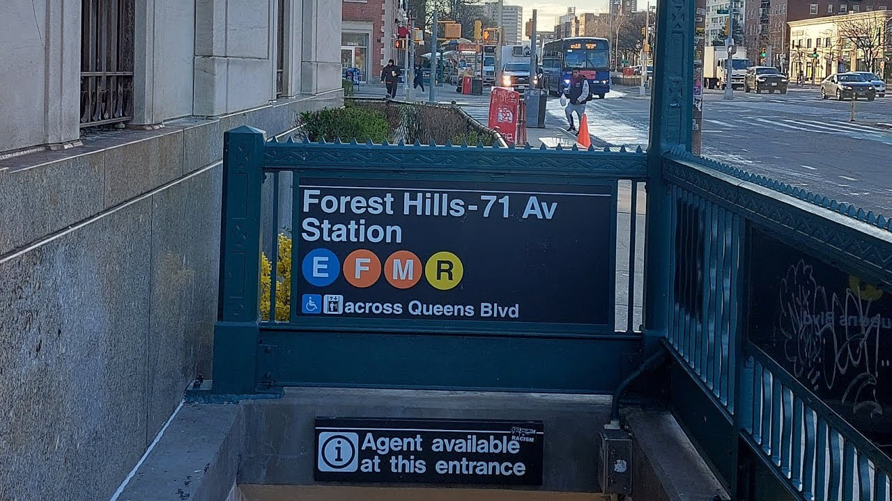 MTA NYC Subway: R160A, R160B & R179 (E) (F) (M) (R) Trains Forest Hills-71st Avenue (AM Rush Hour)