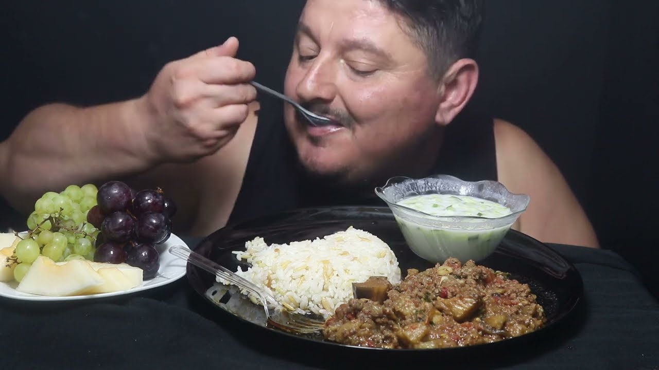 || ASMR MUKBANG || Musakka Pilav \Moussaka and Rice #neromasmr