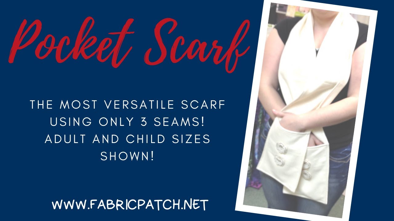 Only three seams and the best gift.... Pocket Scarf