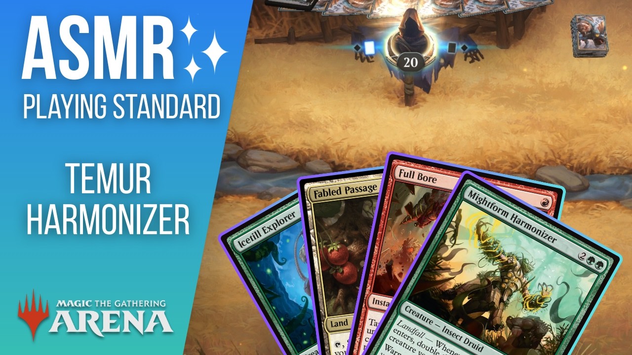 ASMR Magic the Gathering | Playing Temur Harmonizer in Standard