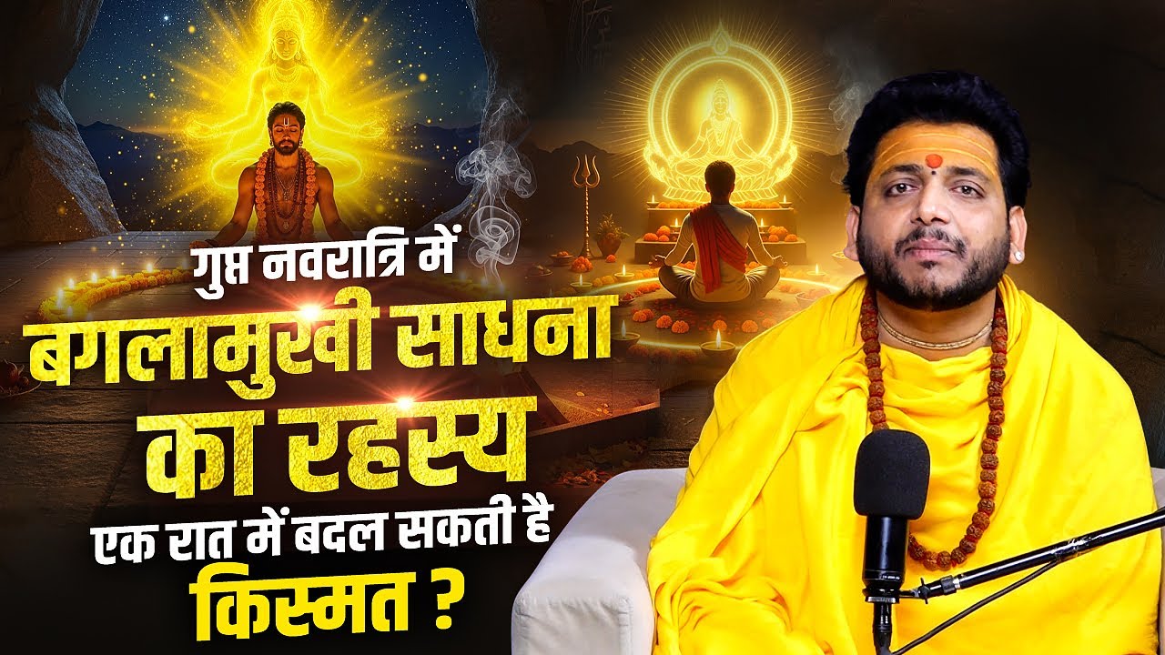 गुप्त नवरात्रि में बगलामुखी साधना का रहस्य, एक रात में बदल सकती है किस्मत? आचार्य भरत जी महाराज