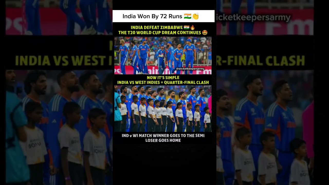 India Won By 72 Runs 🇮🇳👏
