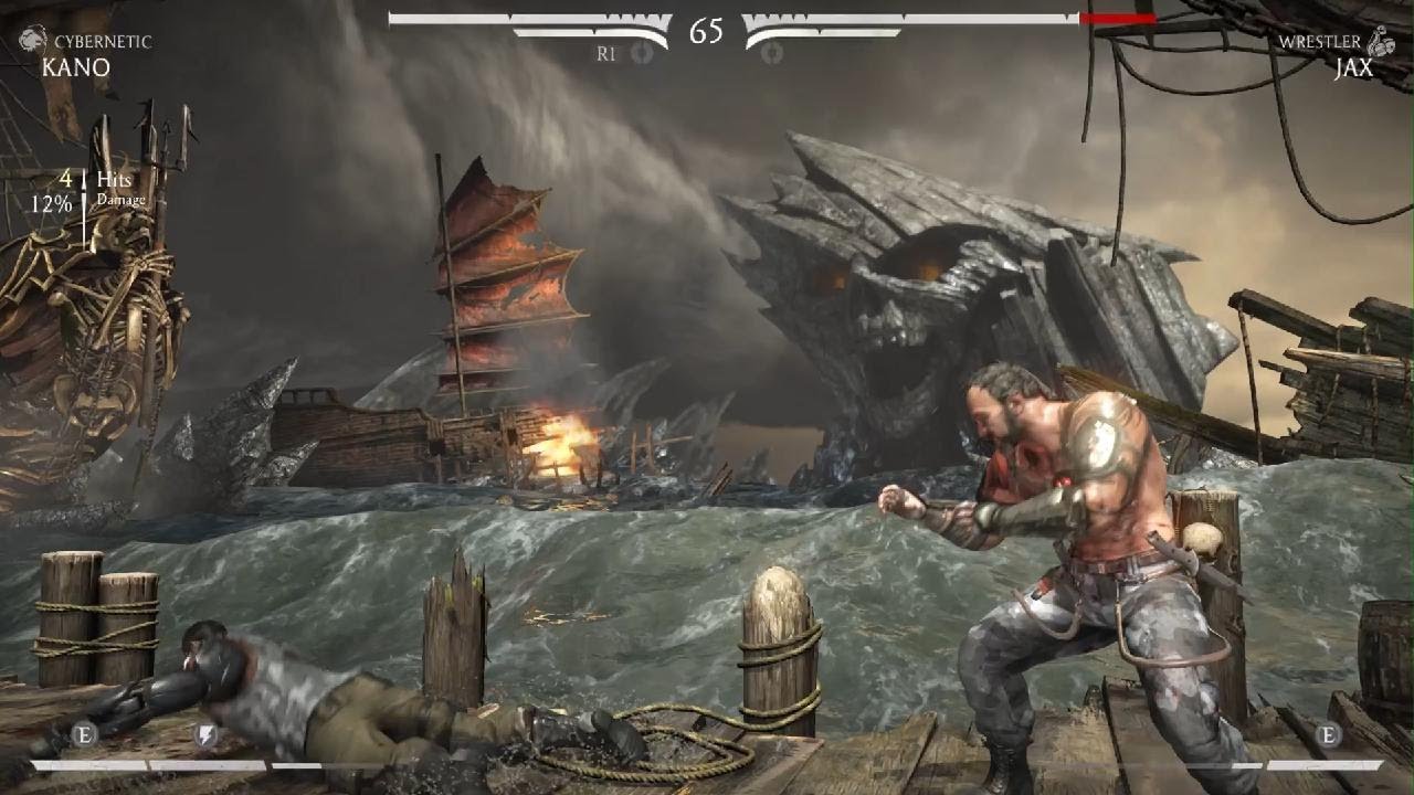 Mortal Kombat X_Kano/Cybernetic VS Jax/Wrestler
