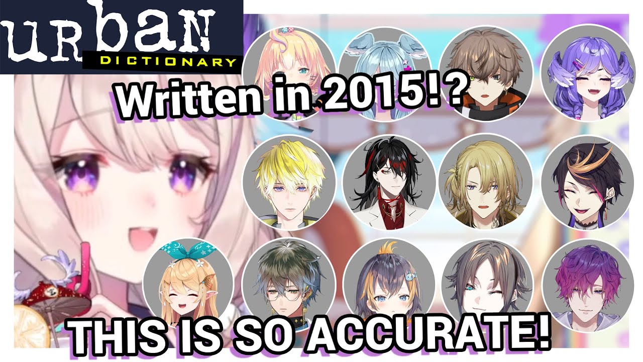 Enna is surprised by how accurate the meaning of NIJIEN members' names is in the Urban Dictionary