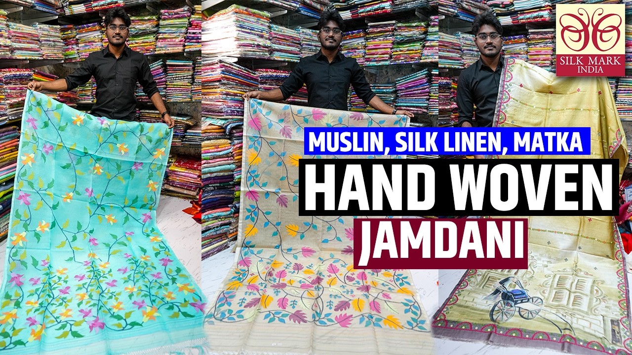 Mesmerizing Hand Woven Muslin Jamdani, Tussar, Silk Linen, Silk Saree Manufacturer in West Bengal