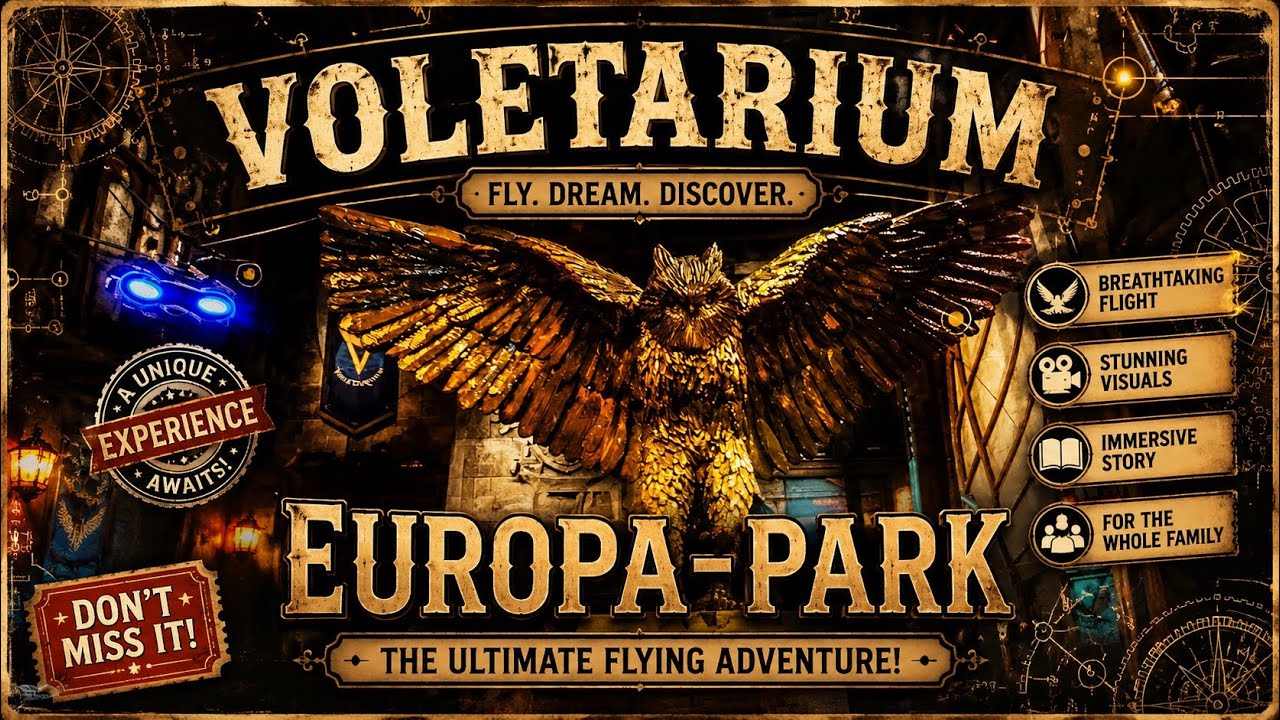 Voletarium Flying Theater Experience Preview Europa-Park Germany #Voletarium