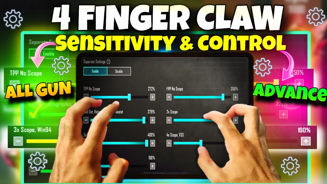 BEST BGMI iPad Sensitivity & 4-Finger Control Code (2025) | iPad 9,10,7,6, Mini 6, Pro 🎯