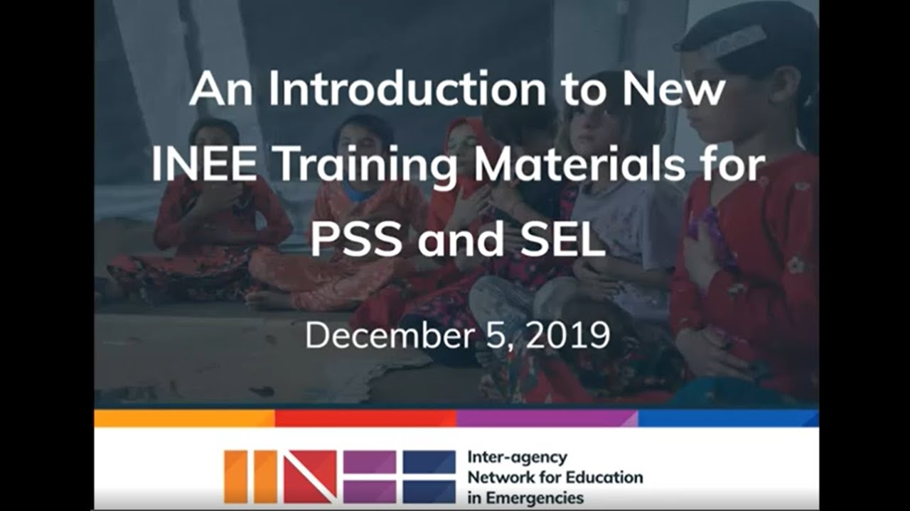 INEE PSS-SEL Training Module Webinar