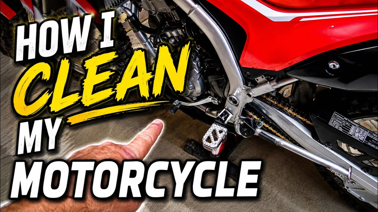 How I Clean My Motorcycle : Honda CRF250L : Jeep Gladiator : CRF300L