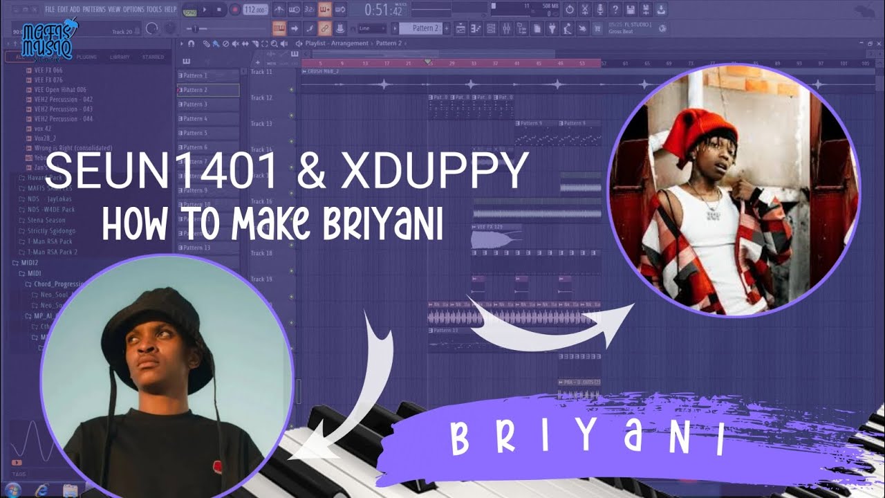 HOW TO MAKE BRIYANI || SEUN1401 & XDUPPY || FL STUDIO TUTORIAL 2025
