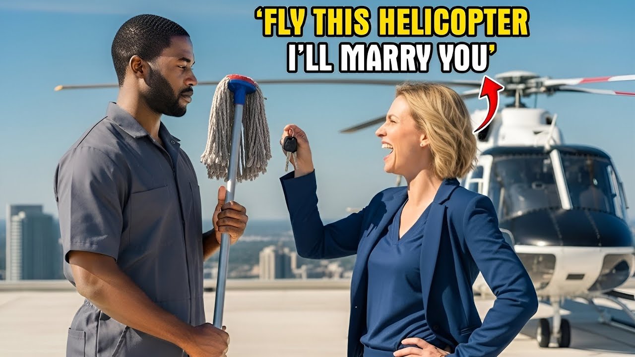 The CEO Mocked the Janitor ‘Fly This Helicopter and I’ll Marry You’ — But His True Identity Left Her