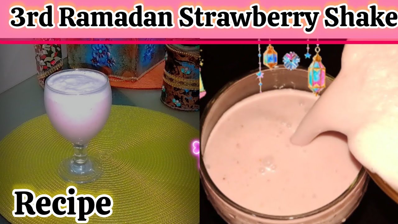 3rd lifter Recipe | Strawberry Shake with Primer Cream | Ramadan Special ♥️