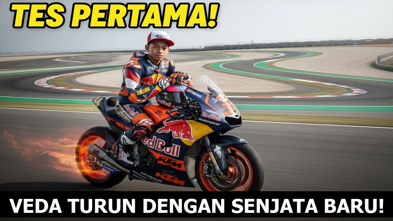 Debut Moto3 Veda Pratama Dimulai di Portugal! Red Bull, Arai, Honda Siap Guncang Dunia!