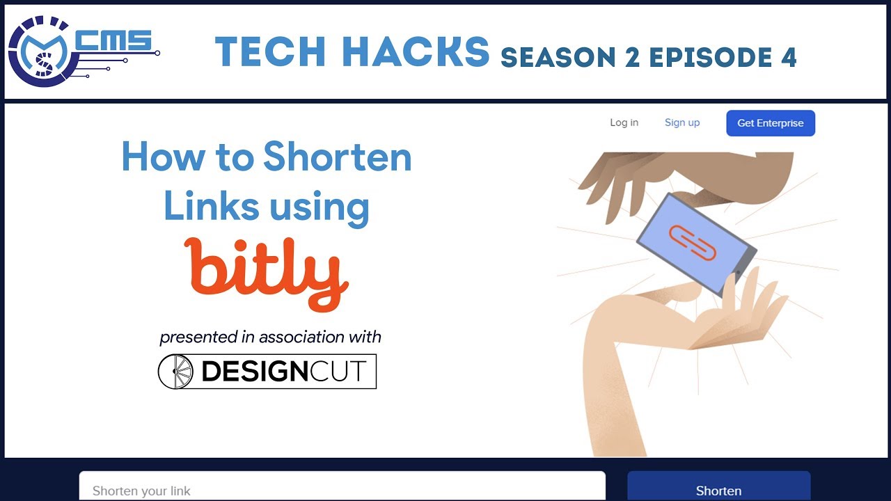Tech Hacks S02 : E04 - How to Shorten Links using Bitly | CMS SRCC