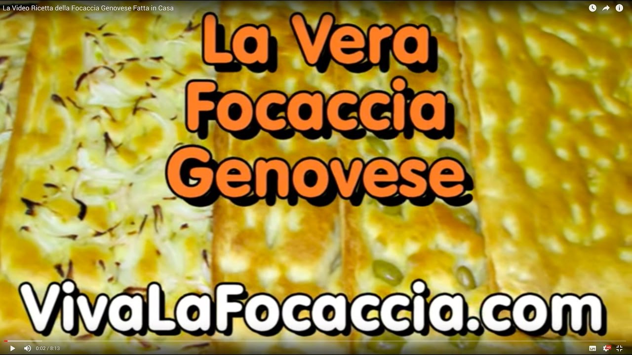 La Video Ricetta della Focaccia Genovese Fatta in Casa