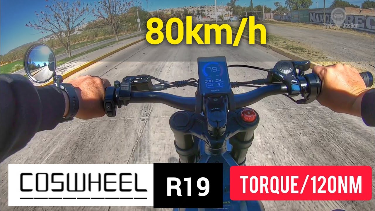 COSWHEEL R19 - Potente E-bike que alcanza los 80km/h con un torque de 120Nm 👌🏻