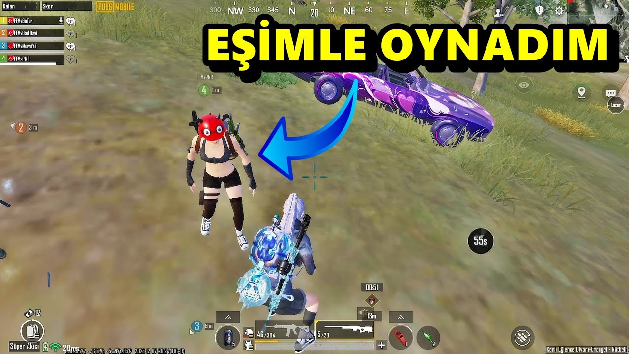 EŞİMLE OYNADIM ! BATUR GAME PUBG MOBİLE