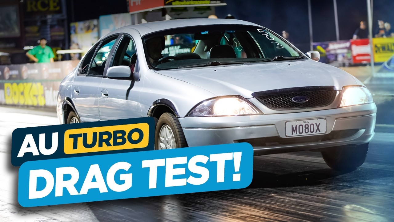 Ford AU Fairmont Turbo выходит на дрэг-стрип! Обнаружена проблема на тестовом заезде.