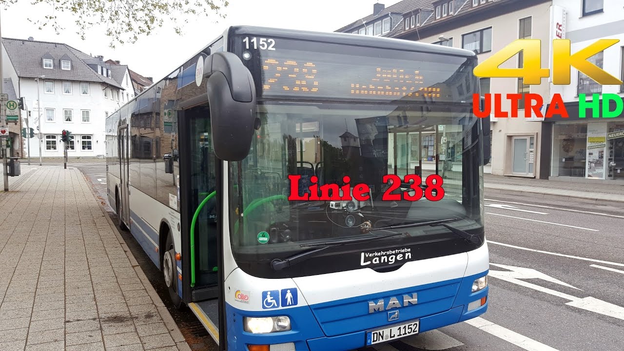 4K Buslinie 238  Düren Hbf  -  Jülich Walramplatz Part 1