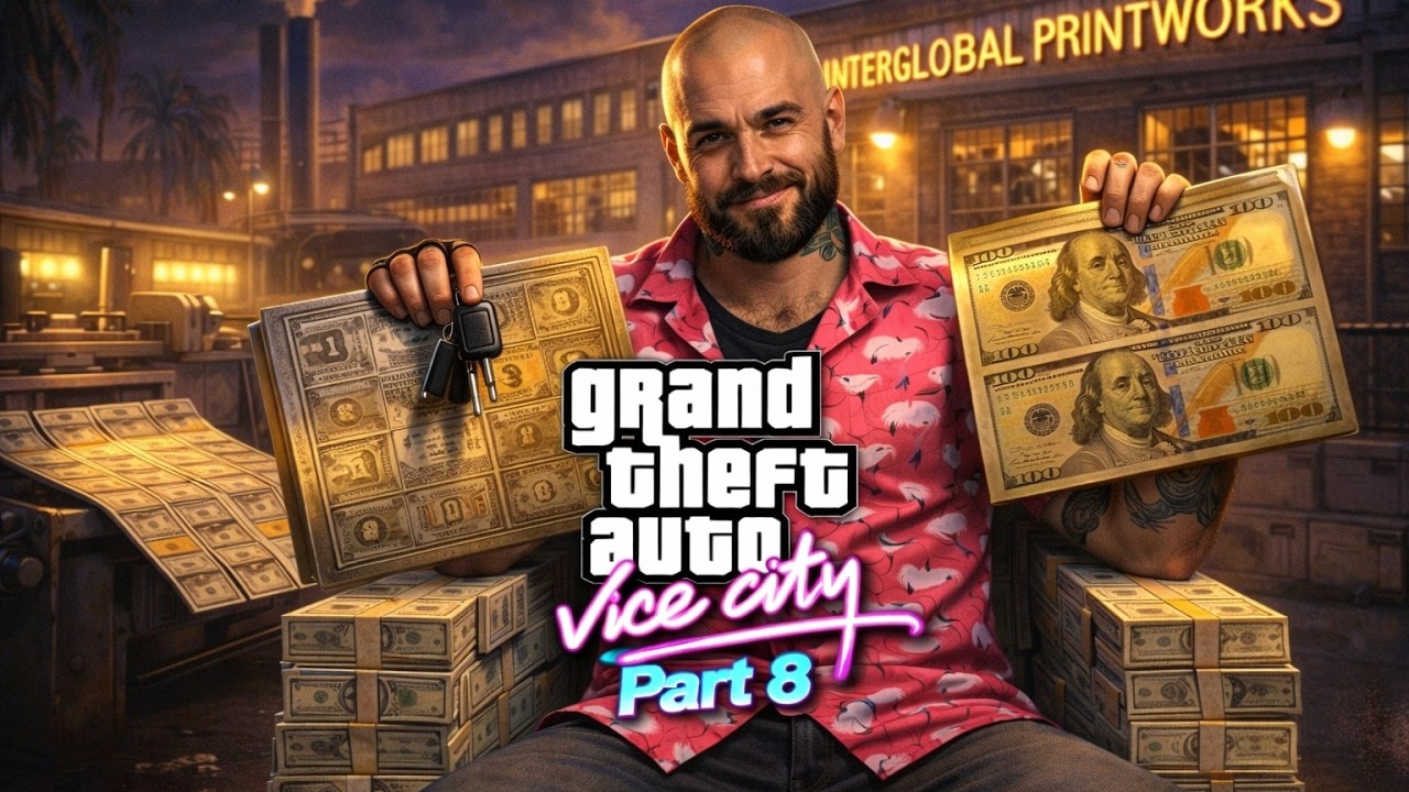 KNAPSY TAKES ON GTA VICE CITY (PART 8 PRINTING MONEY)