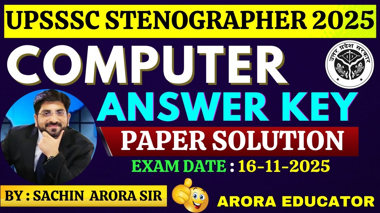 UPSSSC STENOGRAPHER PAPER ANALYSIS 2025 | UPSSSC STENO PAPER SOLUTION | STENOGRAPHER EXAM ANALYSIS