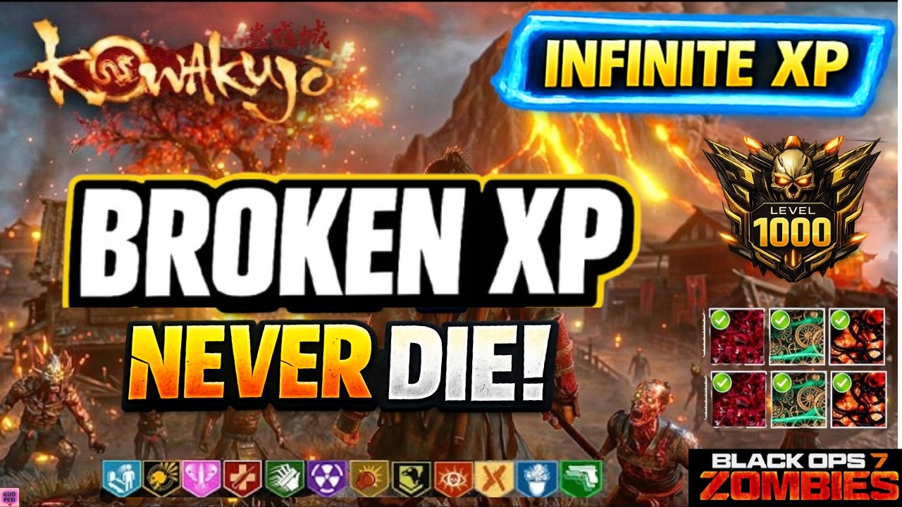 *НОВЫЙ* ГЛИТЧ НА БЕСКОНЕЧНЫЙ ОПЫТ В BO7 НА КАРТЕ KOWAKUJO! СОЛО AFK УРОВЕНЬ 1000 + 999 РАУНД | BO...