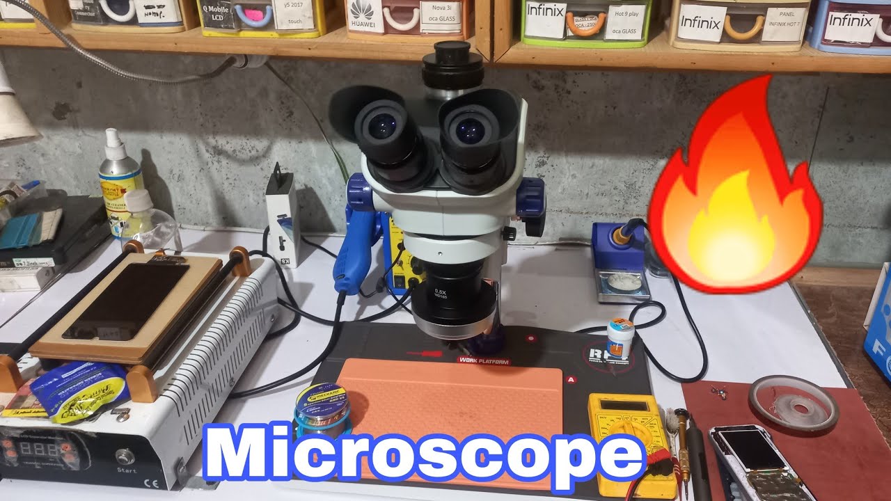 Kaisi TX-350e Microscope Unboxing Review |  Microscope use in electronics repairing