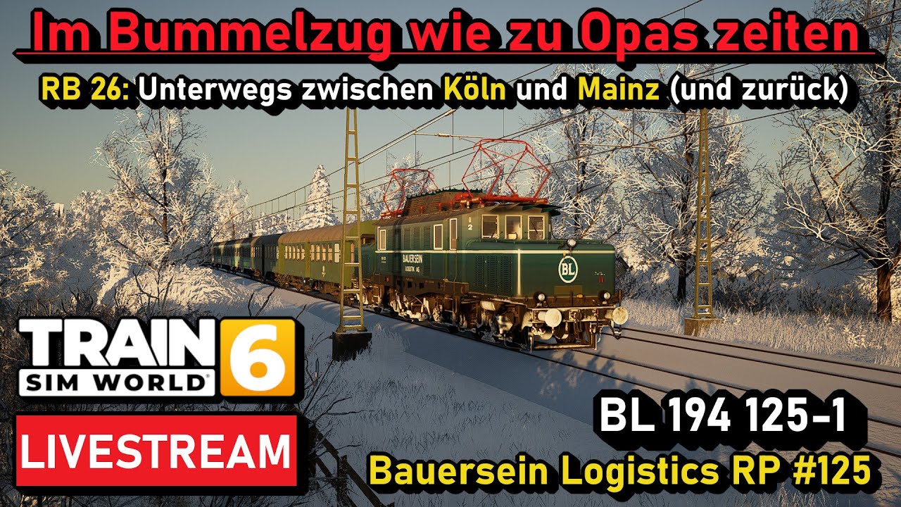 🔴 [LIVE] Unterwegs im Bummelzug wie zu Opas zeiten | E94 125 | Bauersein Logistics Roleplay  #125