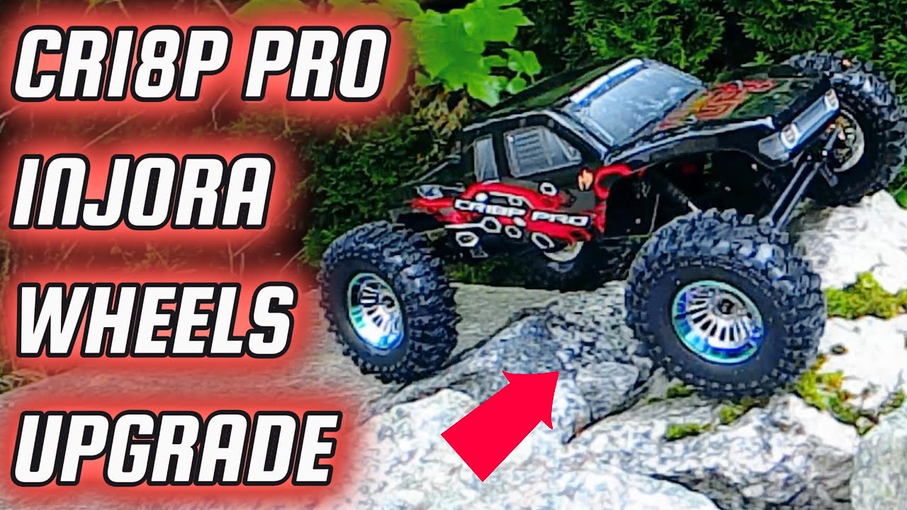 CR18P Pro Ultimate Grip & Style Upgrade - How to install - Injora Cling On Tires & Wheels Mod #new