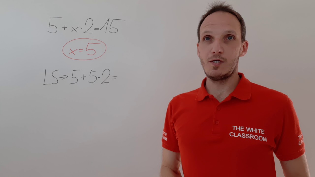 Lösen von einfachen Gleichungen: 5+x۰2=15 (PROBE) - Äquivalenzumformung / Gegenoperation