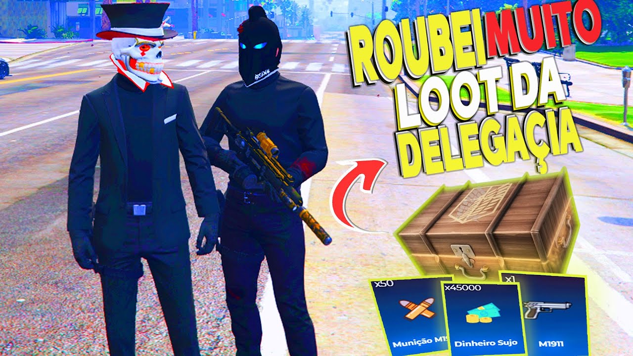 ROUBANDO TODAS AS ARMAS DO BAU DA POLÍCIA no GTA RP!