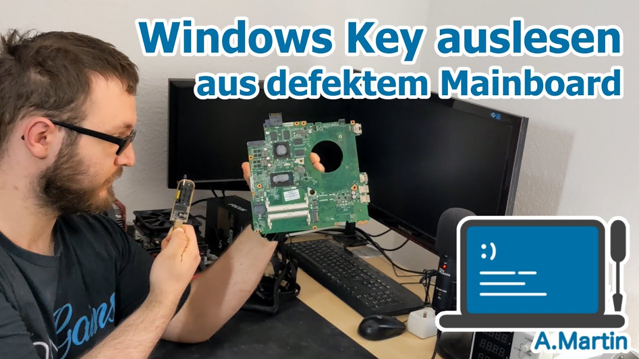Windows Code aus (defekten) Mainboards auslesen